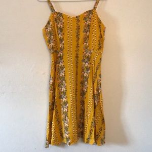 NWT Old Navy Yellow Floral Spaghetti Strap Dress